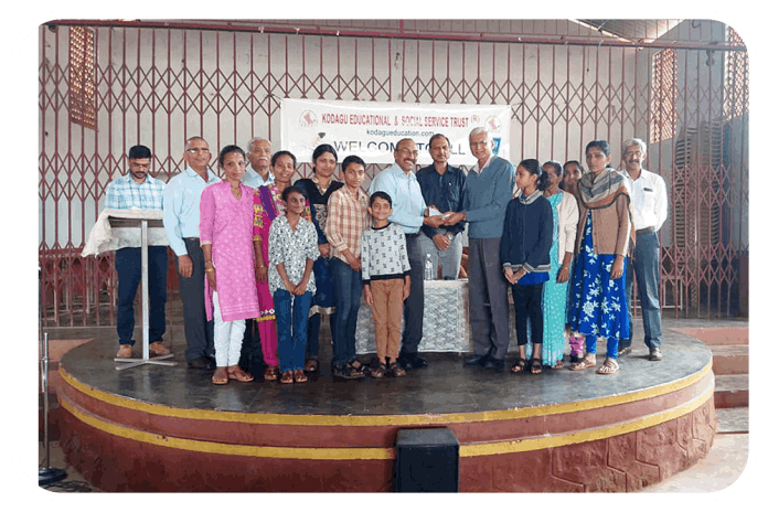 KESST Annual Day Program (Disbursement of Assistance) at Triveni School, Virajpet.