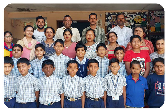 KESST  |  Children from KESST's Sainik School Entrance Examination Coaching Class with their parents.