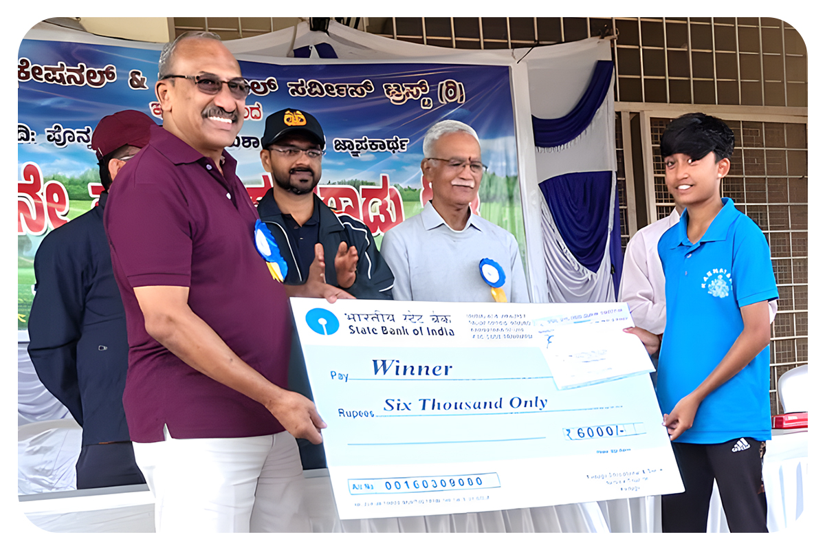 KESST  |  KESST Kushalanagar Run 23.11.2025 - Girl's Winner: Bhavishya DK, Sports Hostel, Kudige.